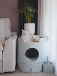 Load image into Gallery viewer, Mayitwill® x Michu XL Castle 2-In-1 Front-Entry Cat Litter Box (Free Scratch Basin + Scoop)