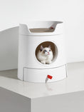Load image into Gallery viewer, Mayitwill® x Michu XL Castle 2-In-1 Front-Entry Cat Litter Box (Free Scratch Basin + Scoop)