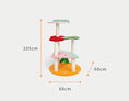 Load image into Gallery viewer, VETRESKA® Fruity Cat Tree / Cat Tower / Cat Scratching Post (1.2m Height)