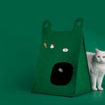 Load image into Gallery viewer, MS! MAKESURE® Foldable Felt Cat Bed / Cat Cave (Free Scratching Board Inc)