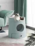 Load image into Gallery viewer, Mayitwill® x Michu XL Castle 2-In-1 Front-Entry Cat Litter Box (Free Scratch Basin + Scoop)