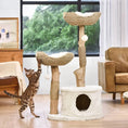 Load image into Gallery viewer, Michu® Selected Real Wood Luxury Cat Tree / Cat Tower - Large (1.2m Height)