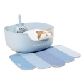 Load image into Gallery viewer, MS! MAKESURE® LITE Large Open Space Cat Litter Box (Free Litter Scoop+Litter Mat)