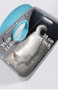 Load image into Gallery viewer, DECOPARK® BlackHole 2-Way Entry Cat Litter Box (Free Litter Scoop + Teaser Wand)