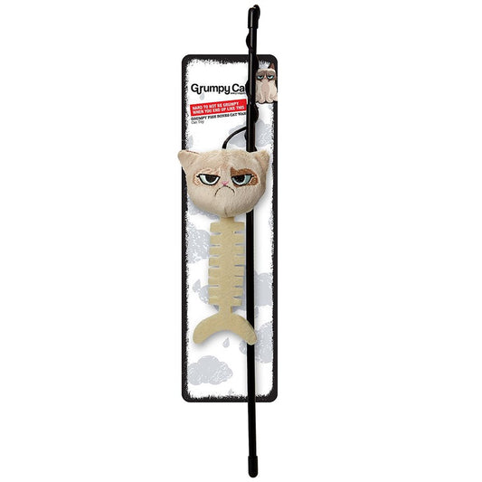 Rosewood® Grumpy Cat Fishbone Cat Teaser Wand - 45cm