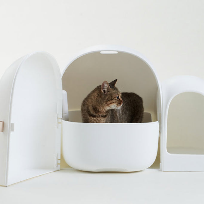 MS! MAKESURE® MAX Stylish Cat Litter Box (Free Litter Scoop+Teaser Wand)