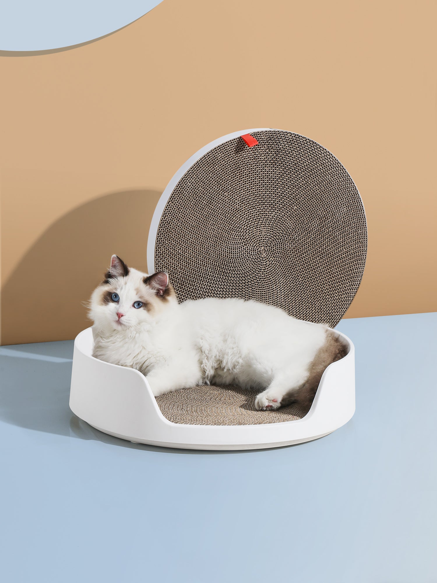 Mayitwill® x Michu XL Castle 2-In-1 Front-Entry Cat Litter Box (Free Scratch Basin + Scoop)