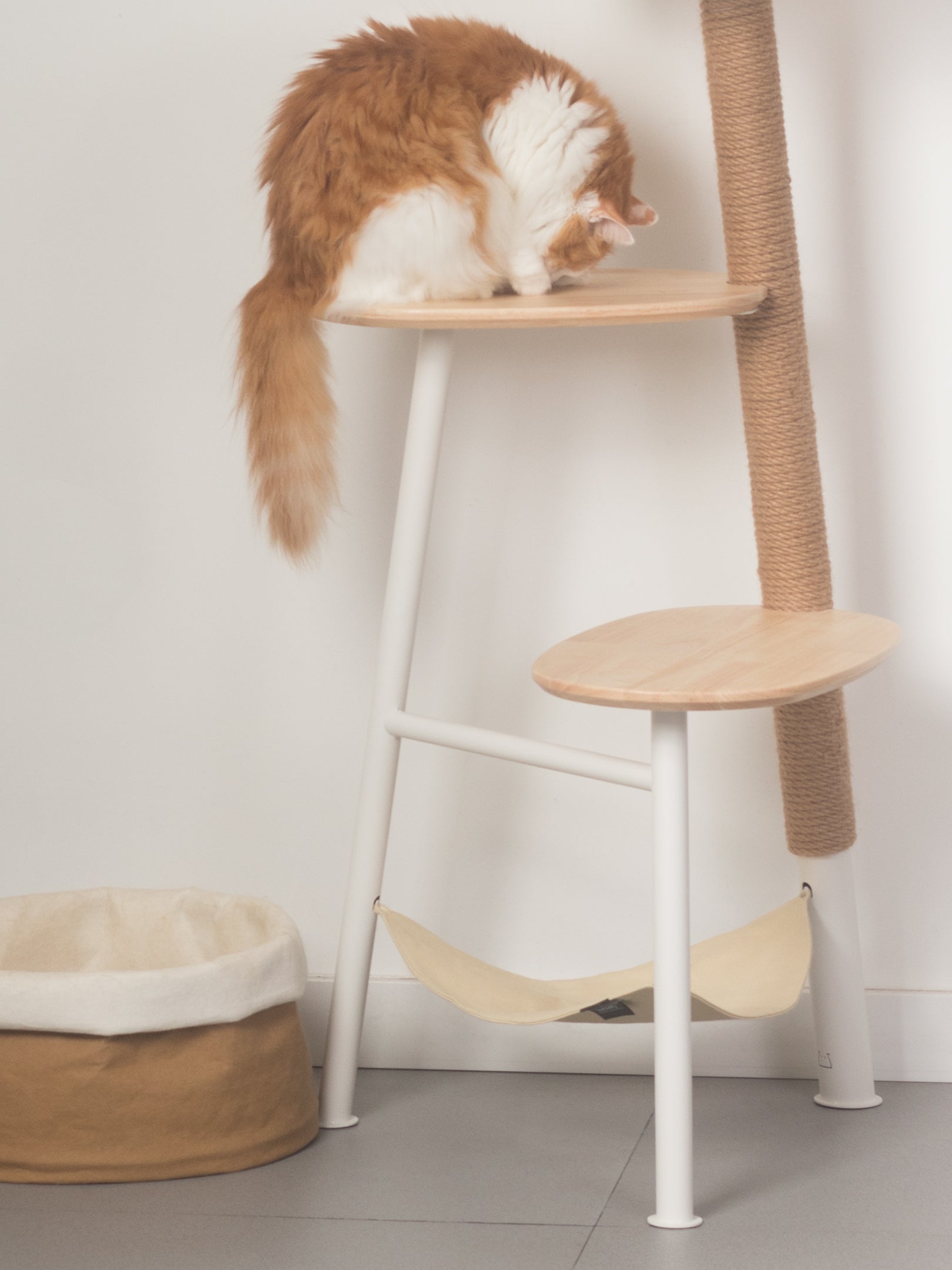 inFluffy® Free Climber 4-Tier Cat Tree / Cat Climbing Tower - 1.02m Height (Free Woven Pet Mat + Cat Teaser)