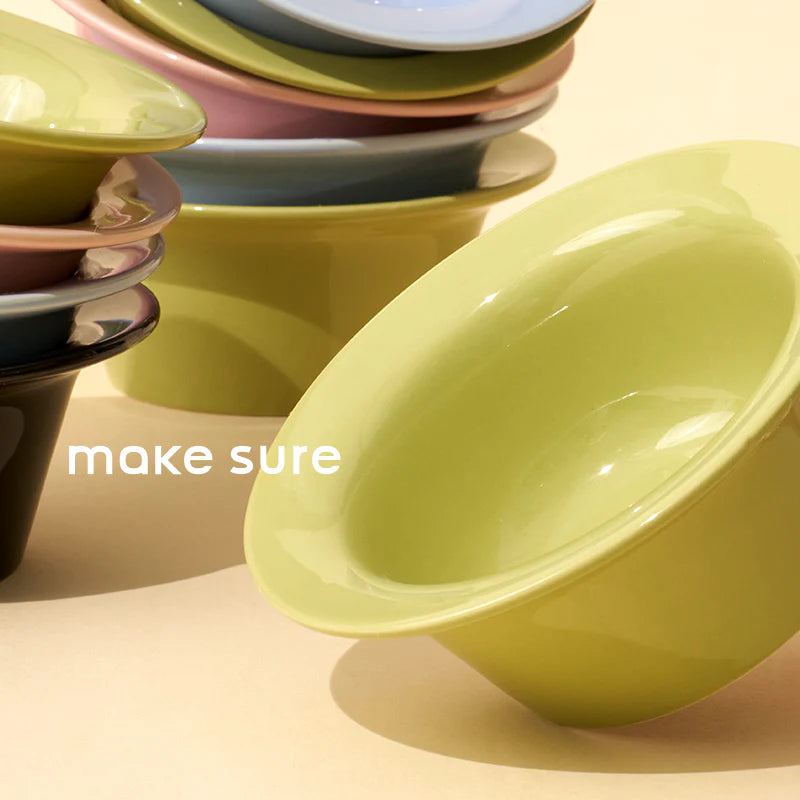 MS! MAKESURE® Ceramic 2-In-1 Jingle Cat Bowl Set