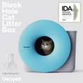 Load image into Gallery viewer, DECOPARK® BlackHole 2-Way Entry Cat Litter Box (Free Litter Scoop+Teaser Wand)

