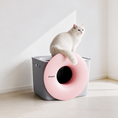 Load image into Gallery viewer, DECOPARK® BlackHole 2-Way Entry Cat Litter Box (Free Litter Scoop+Teaser Wand)
