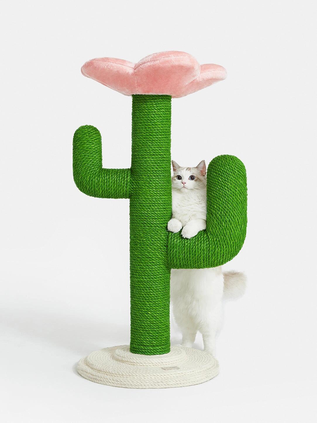 VETRESKA® Hand-made Cat Scratcher / Cat Tree - Cactus Flower (1.05m Height)