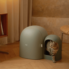 MS! MAKESURE® MAX Stylish Cat Litter Box (Free Litter Scoop+Teaser Wand)