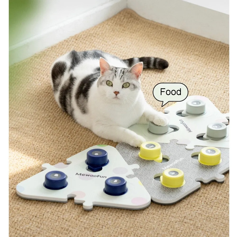 MewooFun® Recordable Pet Training Buzzers / Cat Communication Button Set - Blue