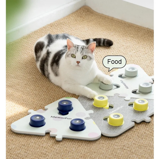 MewooFun® Recordable Pet Training Buzzers / Cat Communication Button Set - Blue