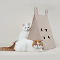 Load image into Gallery viewer, MS! MAKESURE® Foldable Felt Cat Bed / Cat Cave (Free Scratching Board Inc)
