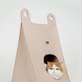 Load image into Gallery viewer, MS! MAKESURE® Foldable Felt Cat Bed / Cat Cave (Free Scratching Board Inc)
